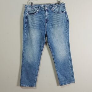 New Torrid Women High Rise Straight Jeans Plus Size 16 R Blue Comfort Stretch